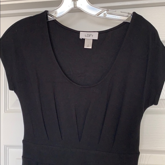 LOFT Black comfy midi career dress 0 - Picture 2 of 5